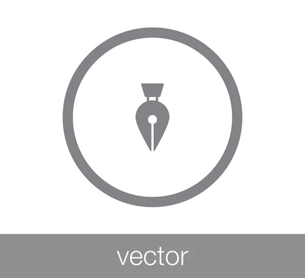 Icono de herramienta de pluma — Vector de stock