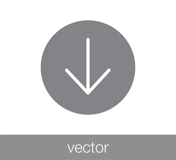 Einfaches Symbol herunterladen — Stockvektor