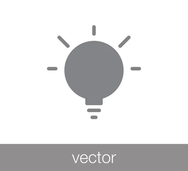 Иллюстрация значка лампы — стоковый вектор
