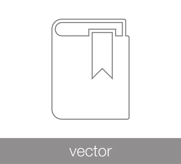 Livro Flat Icon. — Vetor de Stock