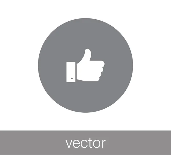 Icono positivo. pulgares hacia arriba icono . — Vector de stock