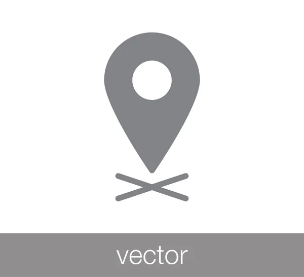 Mapa pin icono — Archivo Imágenes Vectoriales