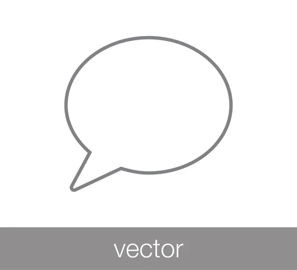 Icono del chat. Icono de comentario . — Vector de stock