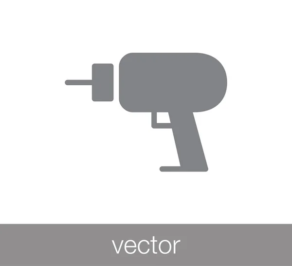 Icono de taladro eléctrico — Vector de stock