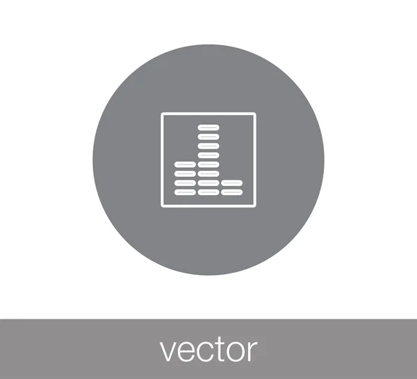 Niveau volumepictogram. — Stockvector