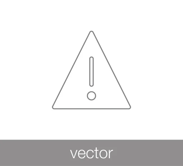 Signo de atención icono . — Vector de stock