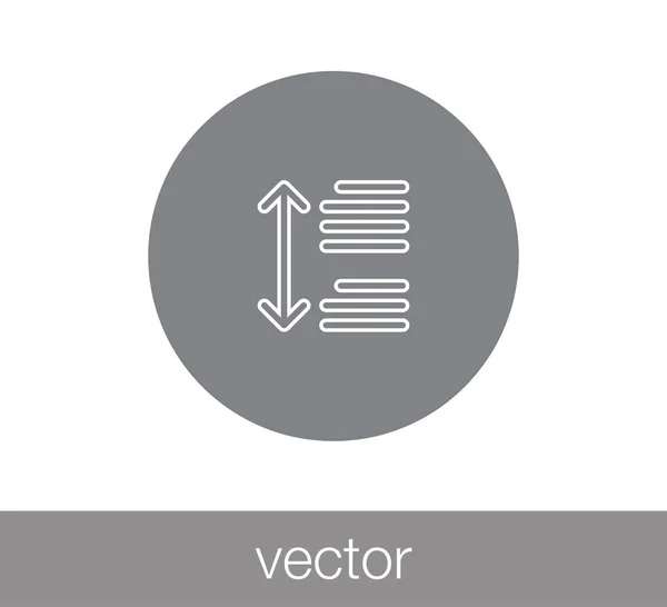 Ikona čáry mezery. — Stockový vektor