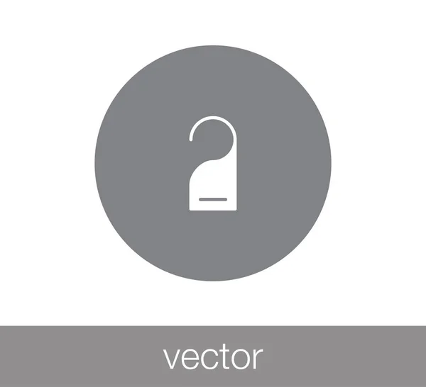 Dörr etikett ikon. — Stock vektor