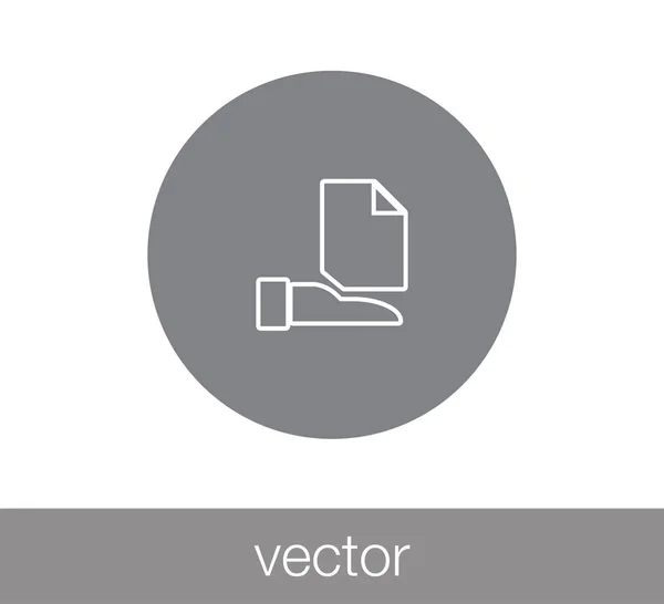 Documento web icono . — Vector de stock