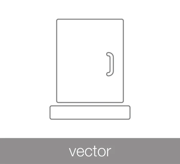 Illustration zum Türsymbol — Stockvektor