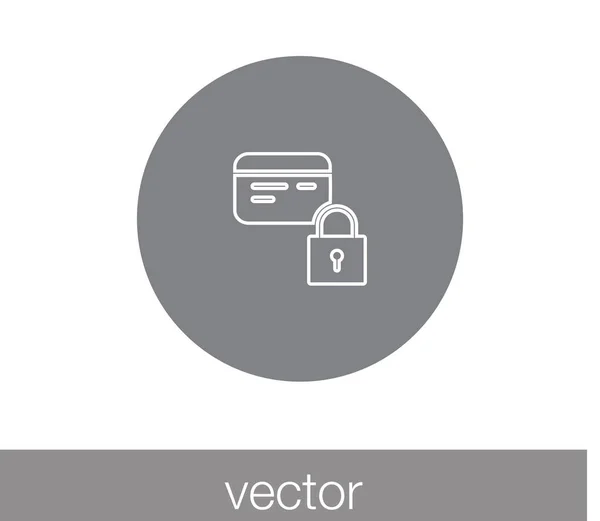 Icono de tarjeta de crédito. — Vector de stock