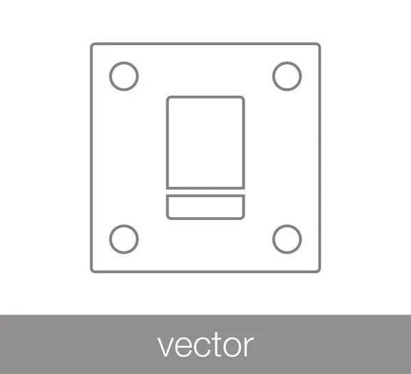 Cambiar icono de botón . — Vector de stock