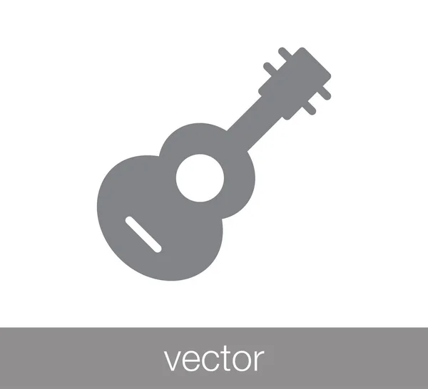 Ilustración del icono de guitarra  . — Vector de stock