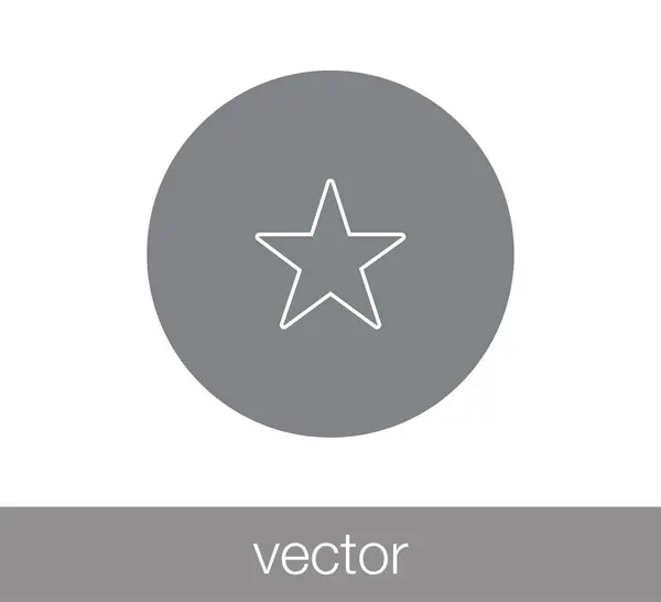 Star-Symbol. Abzeichen-Symbol. — Stockvektor