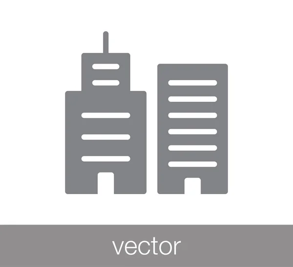 Buildings web icon. — Stock Vector