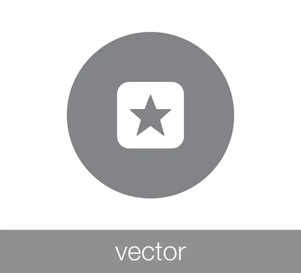 Csillag ikonra. Jelvény ikon. — Stock Vector