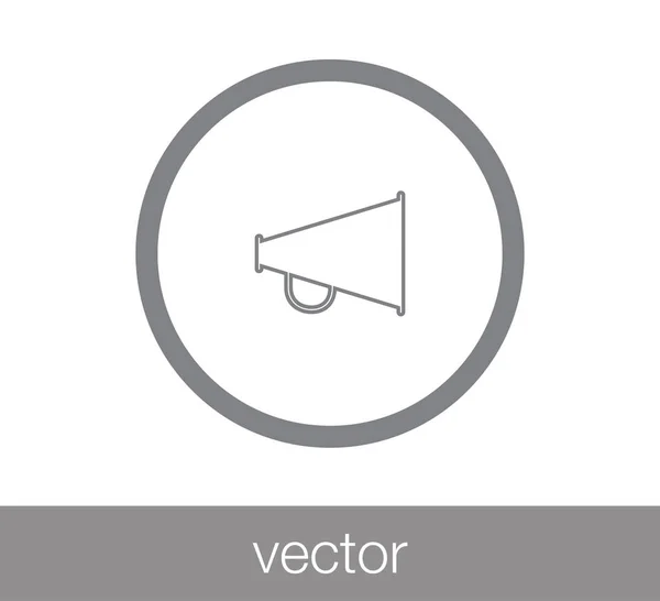 Luidspreker web pictogram. — Stockvector