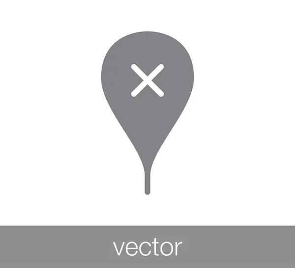 Mapa pin icono — Vector de stock