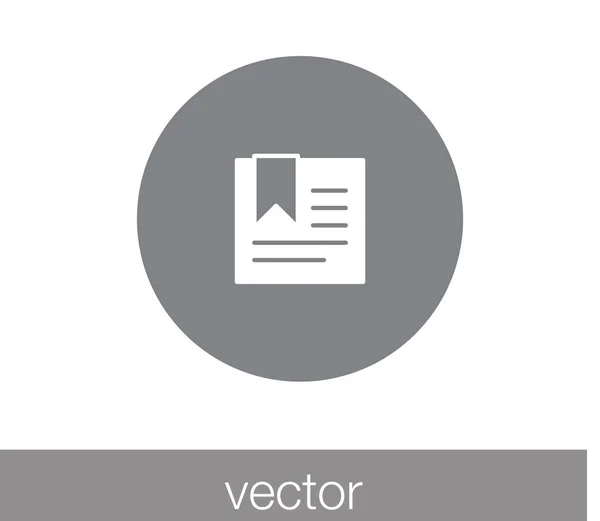 Könyvjelző ikonra. Címke ikonját. — Stock Vector