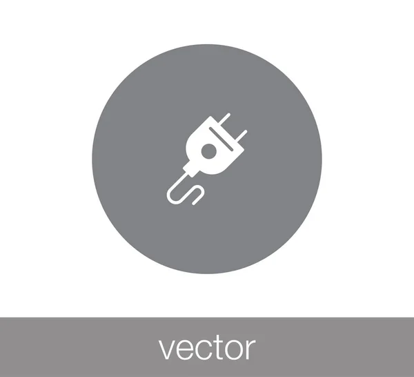 Stecker flaches Symbol — Stockvektor