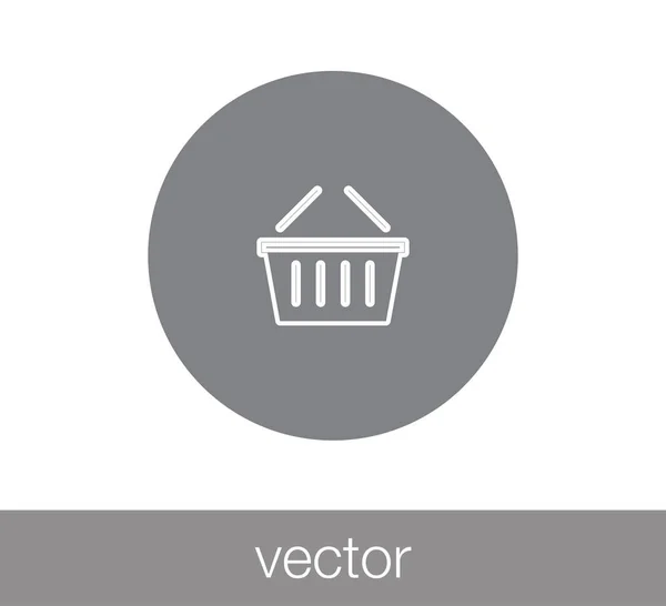 Varukorg ikon. — Stock vektor