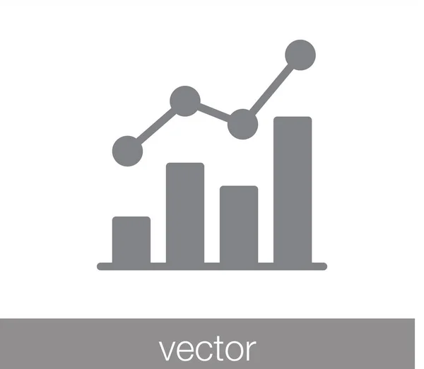 Ícone de gráfico de barras. ícone info-gráfico . — Vetor de Stock