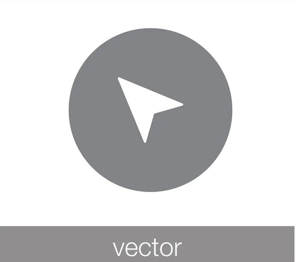 Icono del cursor. icono del puntero . — Vector de stock