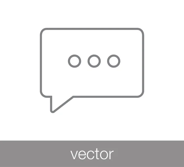 Chat-Symbol. Kommentar-Symbol — Stockvektor