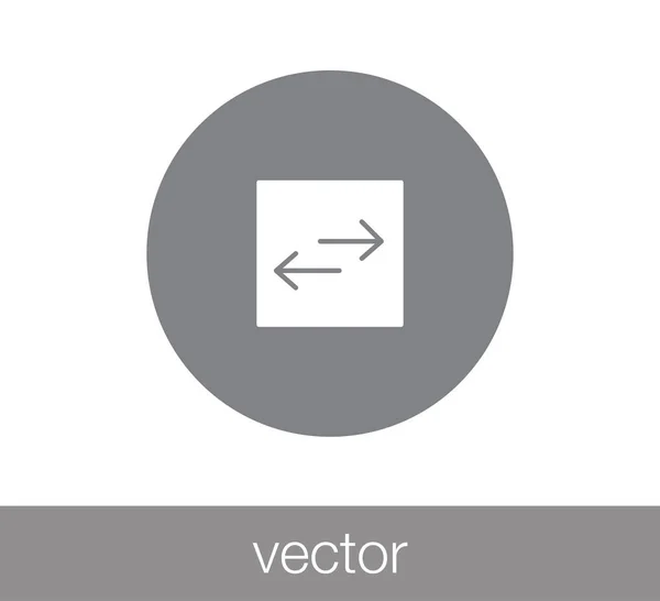 Transfer flat icon. — Stock Vector