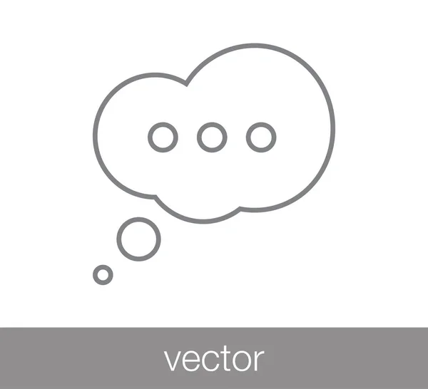 Icono del chat. Icono de comentario . — Vector de stock