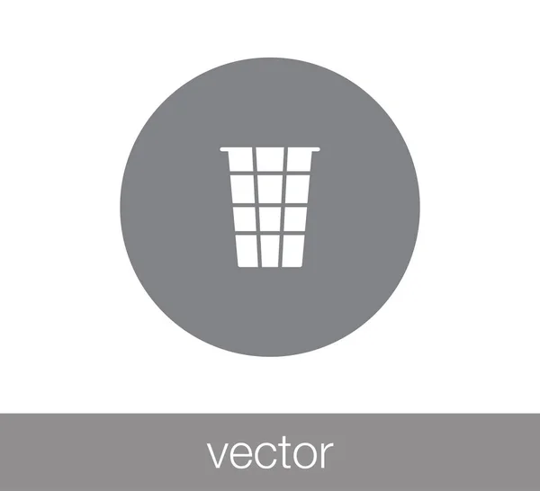 Trash icon. Garbage bin icon. — Stock Vector
