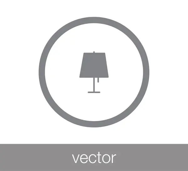 Ícone lâmpada de mesa — Vetor de Stock