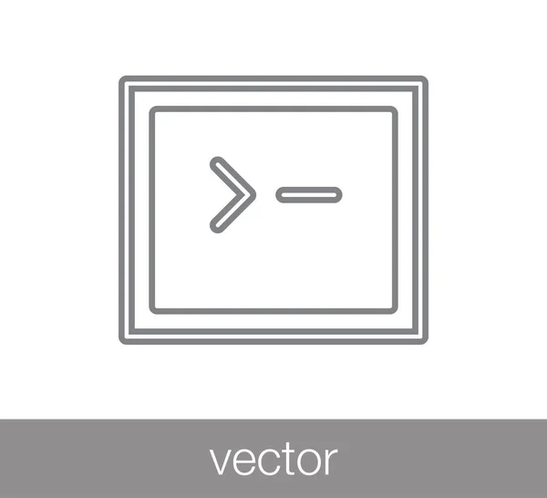 Icono de ventana. Icono de programación — Vector de stock