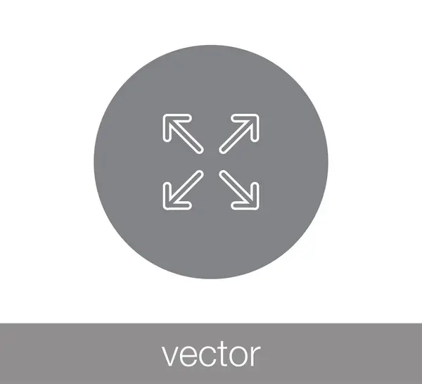 Ikon szimbólum áthelyezése. — Stock Vector
