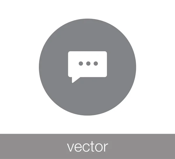 Icono del chat. Icono de comentario . — Vector de stock