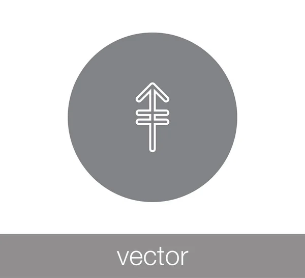 Icono flecha arriba . — Vector de stock