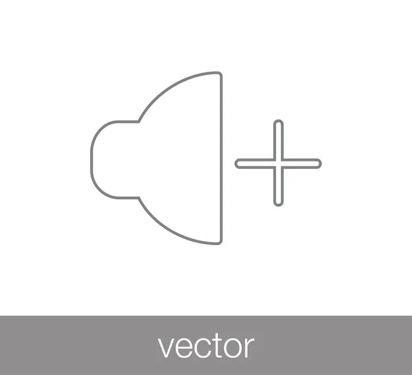 Augmenter l'icône de volume . — Image vectorielle