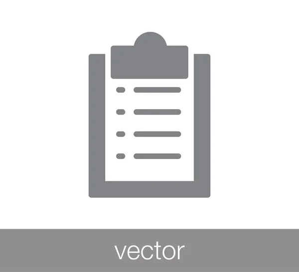 Eenvoudige Checklist pictogram. — Stockvector
