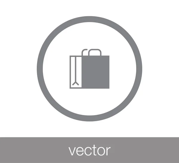 Ícone saco de compras — Vetor de Stock