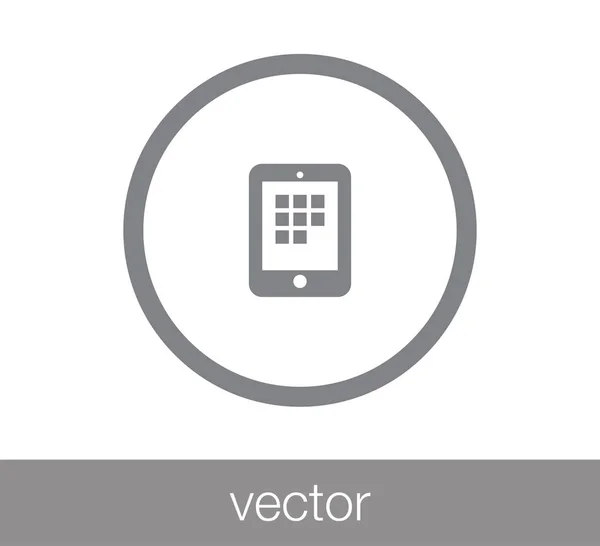 Tablet-Flat-Ikone — Stockvektor
