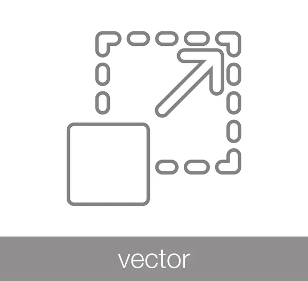Icono de herramienta de escala — Archivo Imágenes Vectoriales