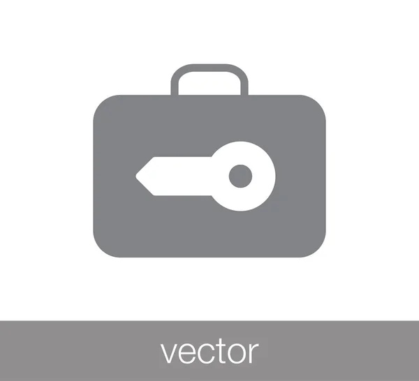 Luggage flat icon. — Stock Vector