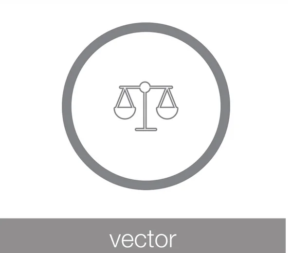 Igazságügyi skála ikon. — Stock Vector