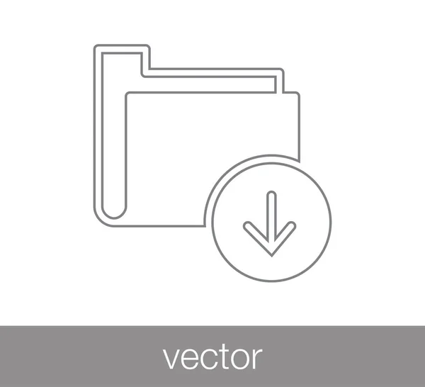 Folder simple icon — Stock Vector