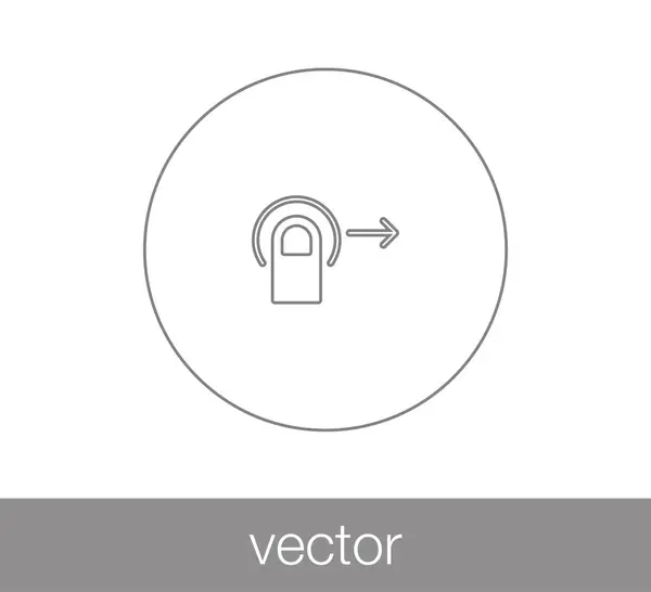 Touch gebaar-pictogram — Stockvector