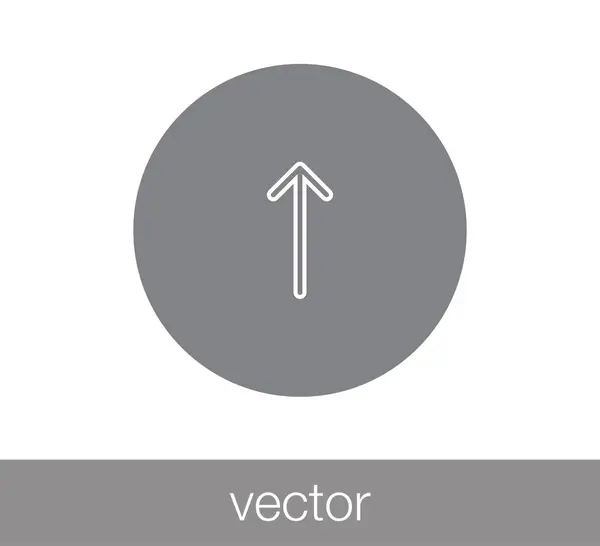 Fel nyíl ikon. — Stock Vector