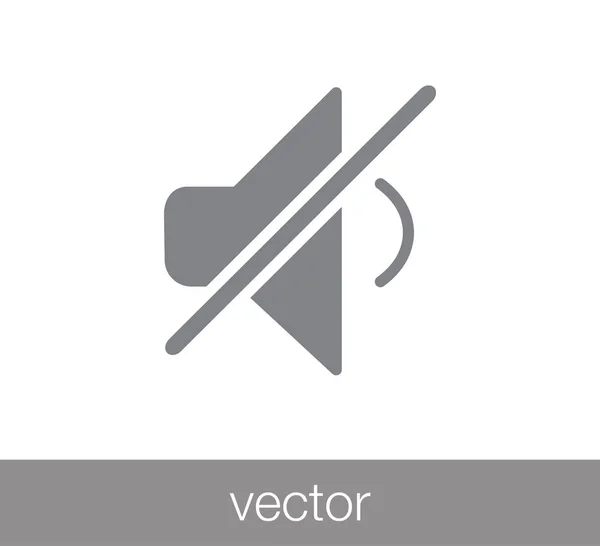 Némítás ikon illusztráció — Stock Vector