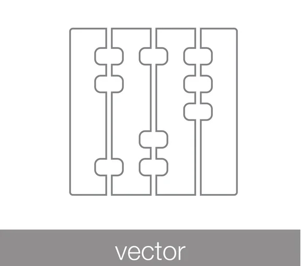 Icono de calculadora. Signos matemáticos — Vector de stock
