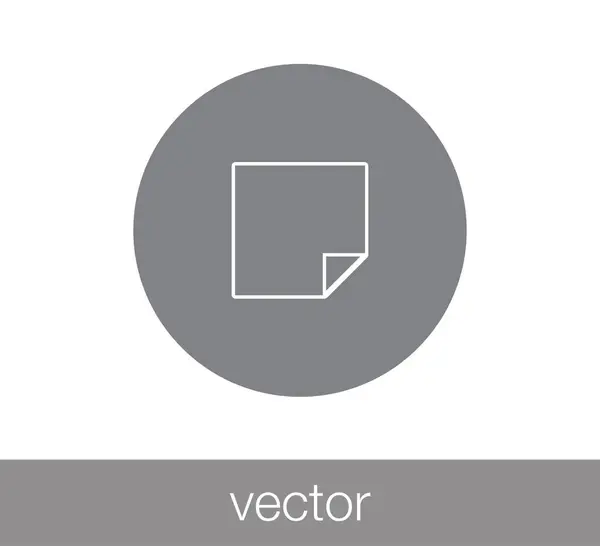 Dokumentum lapos ikon. — Stock Vector