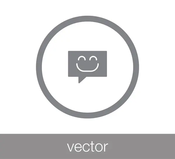 Chat-pictogram. Pictogram van de commentaar. — Stockvector